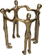 Hd collection ornament beeldje aluminium 21,5x21,5x23cm