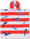 Swim essentials - poncho - 65 x 65 cm - kind - print - 100% katoen - blauw