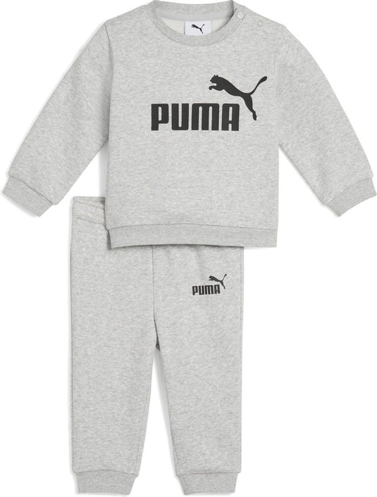 Puma minicats ess crew set fl inf unisex trainingspak - light gray heather