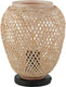 Eglo dembleby tafellamp - e27 - ø 20 cm - zwart hout