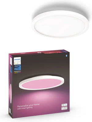 Philips hue surimu - paneellamp - wit en gekleurd licht - wit - rond