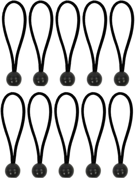 Proplus 365644 tentspannerset zeltspanner-set 10 stück - elastisch 15cm mit kunststoffball 10 stuk(s)