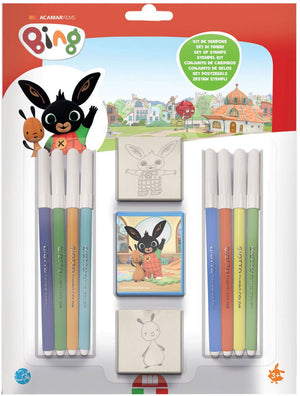 Multiprint bing stempelset - creatieve speelgoedset met kleurstiften.