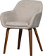 Vtwonen base eetkamerstoel - hout - zand - 80x58x58