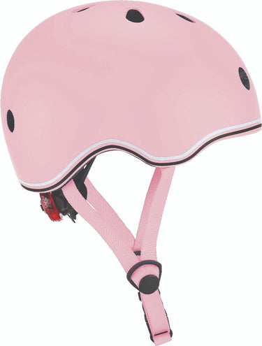 Globber kinderhelm - go up - pastel roze - verstelbaar 45-51cm - met verlichting - sterke polycarbonaat buitenschaal