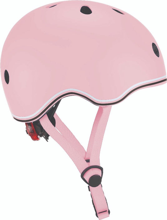 Globber kinderhelm - go up - pastel roze - verstelbaar 45-51cm - met verlichting - sterke polycarbonaat buitenschaal
