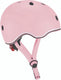 Globber kinderhelm - go up - pastel roze - verstelbaar 45-51cm - met verlichting - sterke polycarbonaat buitenschaal
