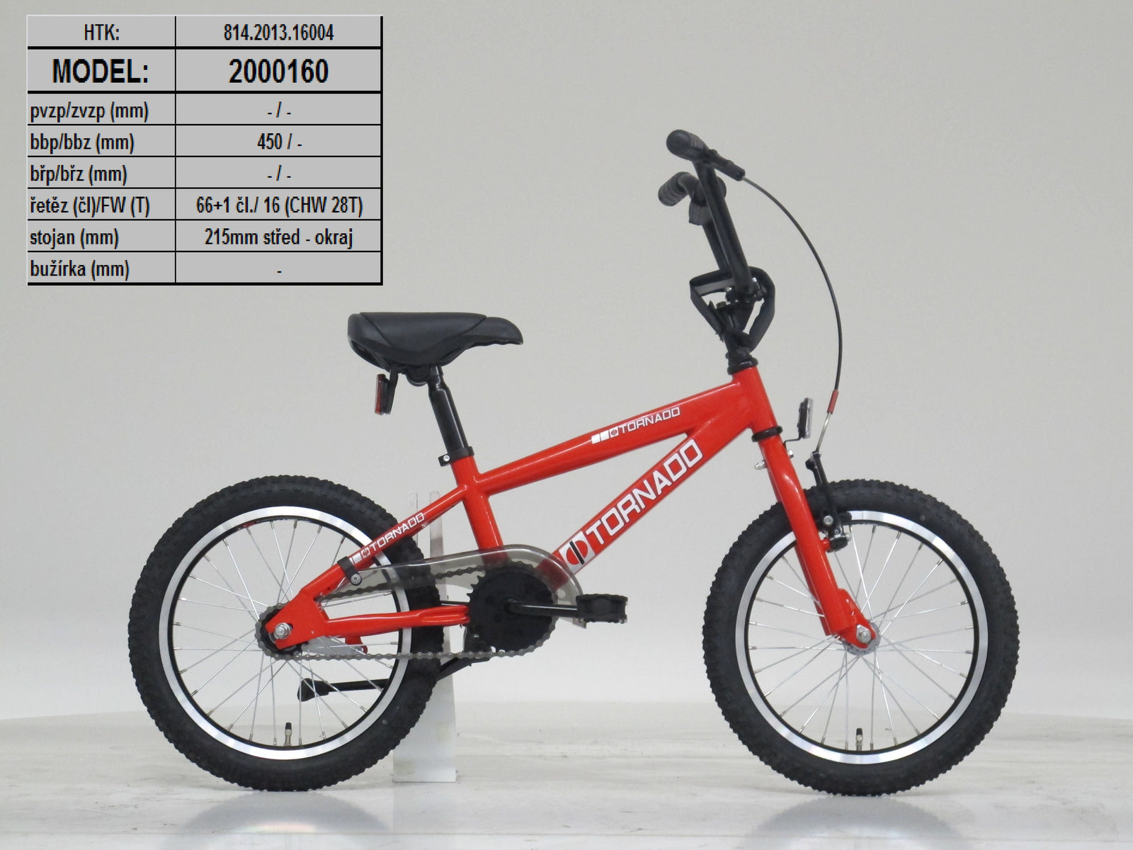 16" BMX Tornado - red