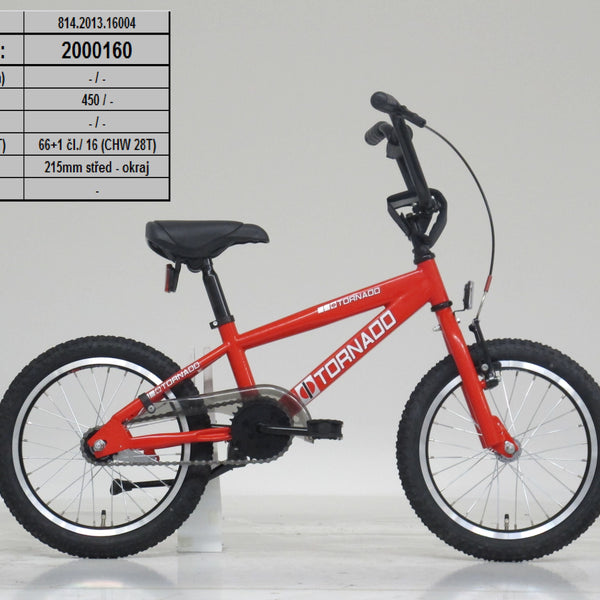 16" BMX Tornado - red