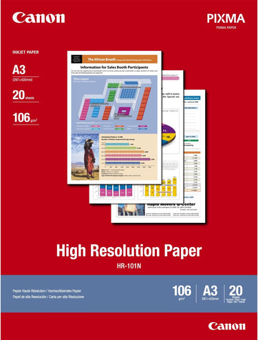 Canon hr-101n a3 high resolution paper, 20 sheets