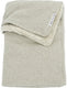Meyco baby knit basic teddy wiegdeken - sand melange - 75x100cm - 2.0 tog