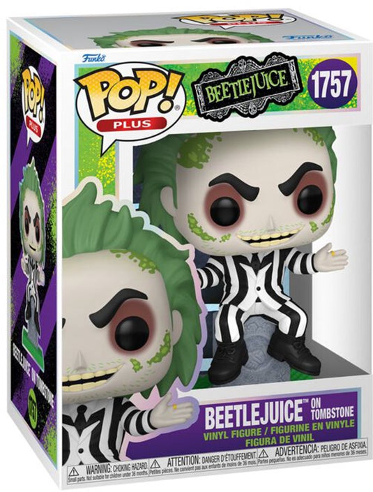 Funko beetlejuice beetlejuice with tombstone vinylfiguur 1757 pop! meerkleurig unisex