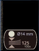 Fellowes bindruggen metaal 14 mm - zwart - 100 stuks