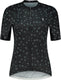 Bbb cycling donnafit r - duurzaam fietsshirt dames korte mouw - 15-25 °c - ademend mtb en wielrenshirt - 3 achterzakken - black floral