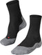 Falke ru4 wool anti-blaar wol functioneel materiaal hardloopsokken heren zwart - maat 42-43