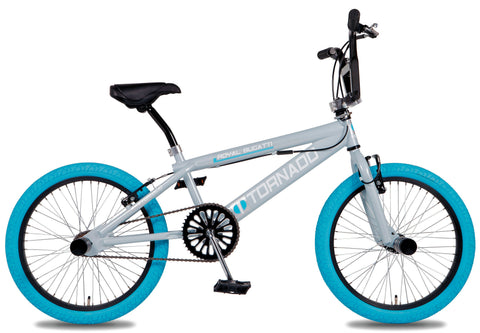 20" BMX Freestyle Royal Bugatti - light blue/grey with blue tires