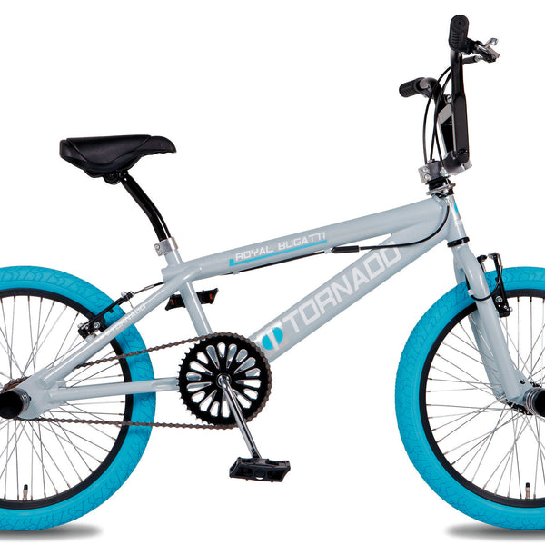 20" BMX Freestyle Royal Bugatti - light blue/grey with blue tires