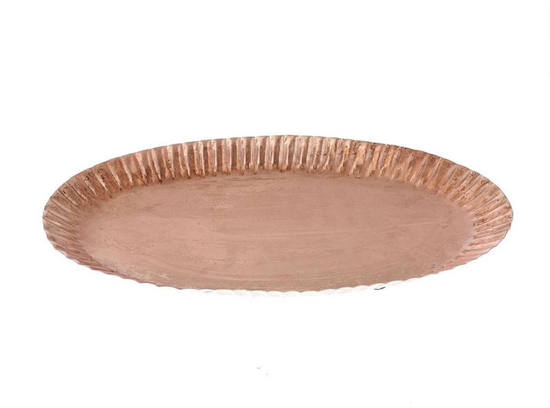 Afbeelding laden in galerijviewer, Hbx natural living tray akran 24x41xh3,5cm rose goud
