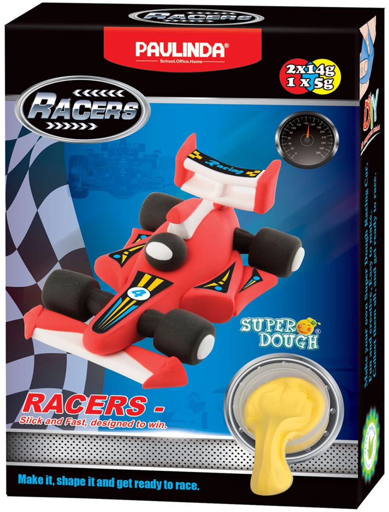 Load image into Gallery viewer, Paulinda super dough raceauto kleien - 3 kleuren klei

