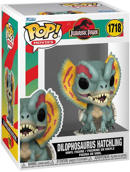 Funko jurassic park dilophosaurus hatchling vinylfiguur 1718 unisex pop! - meerkleurig - standard