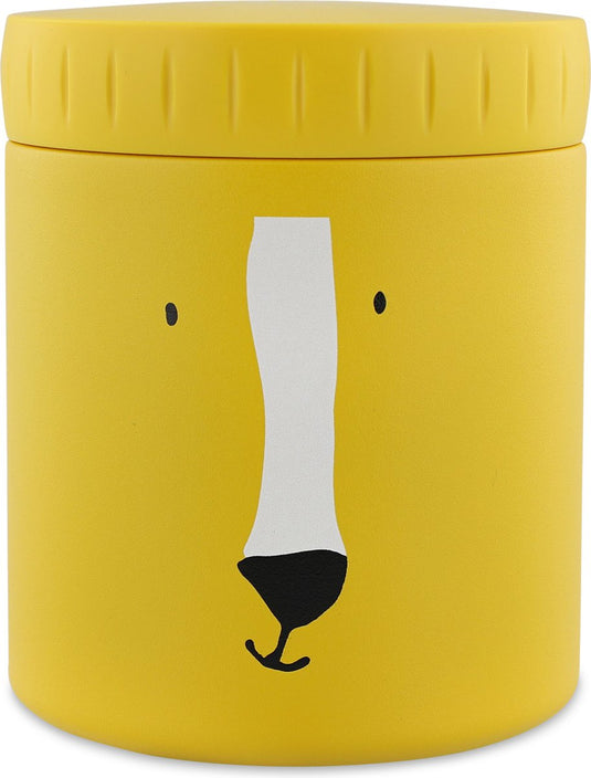 Trixie thermos container - mr. lion - thermopot voor kinderen - 350 ml - rvs thermobeker - ideaal voor babyhapjes - geel