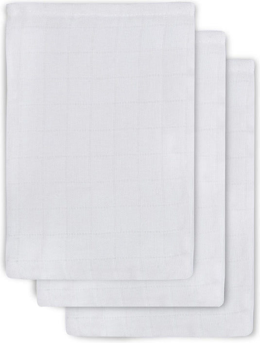 Jollein washandje hydrofiel wit (3pack)