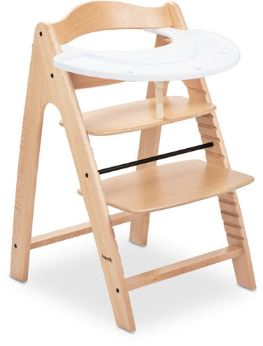 Hauck kinderstoel set arketa n play - houten kinderstoel met speelblad - fsc®-gecertificeerd beukenhout - beech