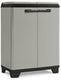 Keter planet recycling lage opbergkast - 68x39x90cm - grijs zwart