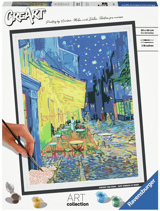 Ravensburger creart schilderen op nummer - cafe terrace van gogh