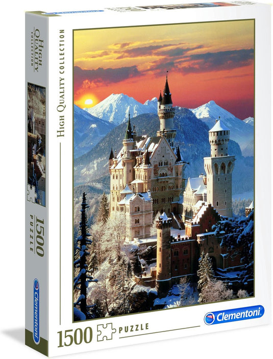 Clementoni - puzzel - 1500 stukjes - neuschwanstein - puzzel voor volwassenen - high quality collection