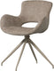 Woood eliva eetkamerstoel - structure zand - paars - set van 2