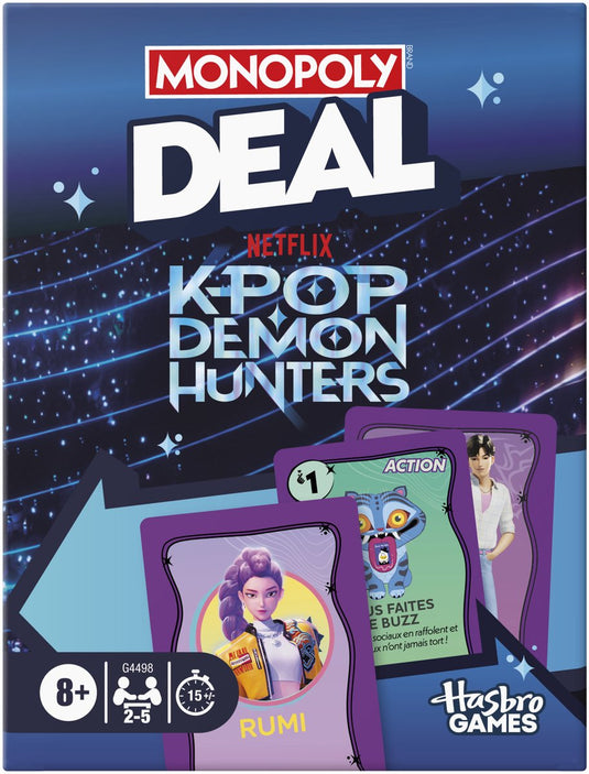Monopoly deal kpop demon hunters - kaartspel - franstalig