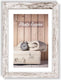 Zep - houten fotolijst wit bruin nelson 6 voor foto formaat 30x40 - v21346