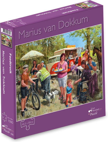 Marius van dokkum puzzel - foodtruck - 1000 st