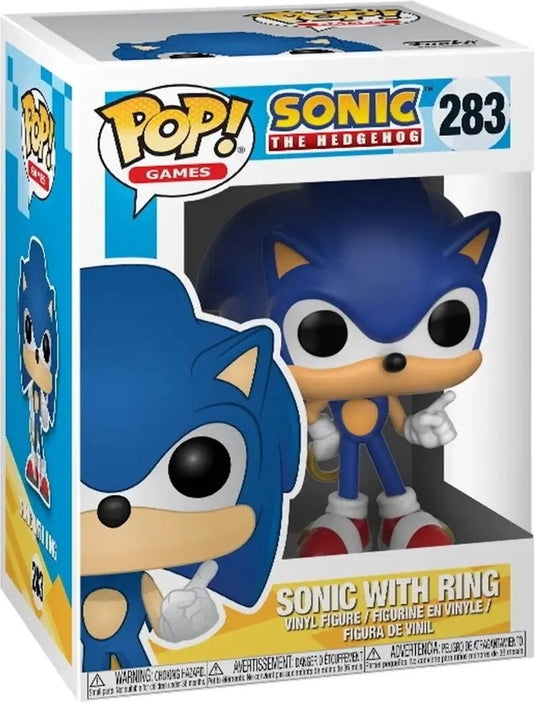 Funko pop! sonic the hedgehog with ring vinyl figure - verzamelfiguur