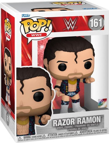 Funko wwe razor ramon vinyl figuur 161 pop! all-over pvc - fan merch, sport, wwe wrestling