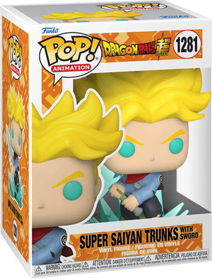 Funko pop animation: dragon ball super - super saiyan trunks with sword pop #1281