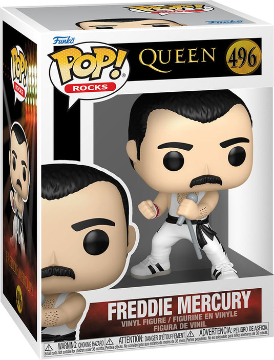 Funko queen freddy mercury - (pop!rocks) vinyl figur 496 unisex pop! - neutraal - standard