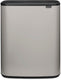 Brabantia bo touch bin prullenbak - 60 liter - 1 vak - soft grey