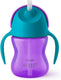 Philips avent drinkbeker met rietje - 9+ maanden - 1 stuk - paars blauw - scf796 02