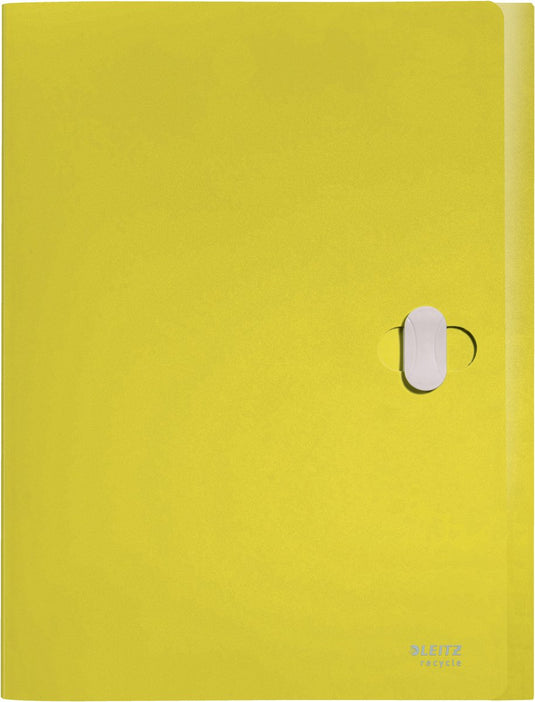 Leitz recycle documentenbox a4 - 80% gerecycled post-consumer plastic - geel