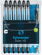 Schneider schrijfwaren schneider balpen - slider basic - penpunt xb - zwart - 6 stuks + 1x slider rave gratis - s-151276