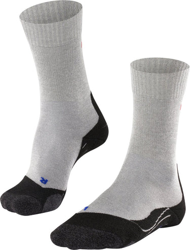 Falke tk2 cool anti-blaar dik lyocell functioneel materiaal wandelsokken heren grijs - maat 46-48