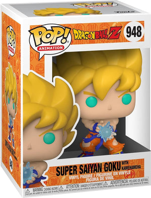Funko pop animation: dragon ball z - super saiyan goku with kamehameha - pop #948