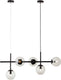 Brilliant ariol - hanglamp - glas - 1xe14 max. 40w - zwart