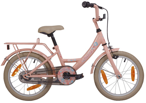 Bike fun 16 inch meisjesfiets flower fun roze