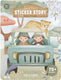 Little dutch stickerboekje safari - 70+ stickers met speelachtergrond - creatief speelgoed vanaf 3 jaar