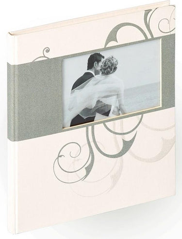Walther gb-134 romance - gastenboek - formaat 23x25 cm - wit