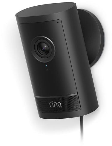 Ring buitencamera pro met stekkeradapter (nieuwste generatie) - zwart - 4k video