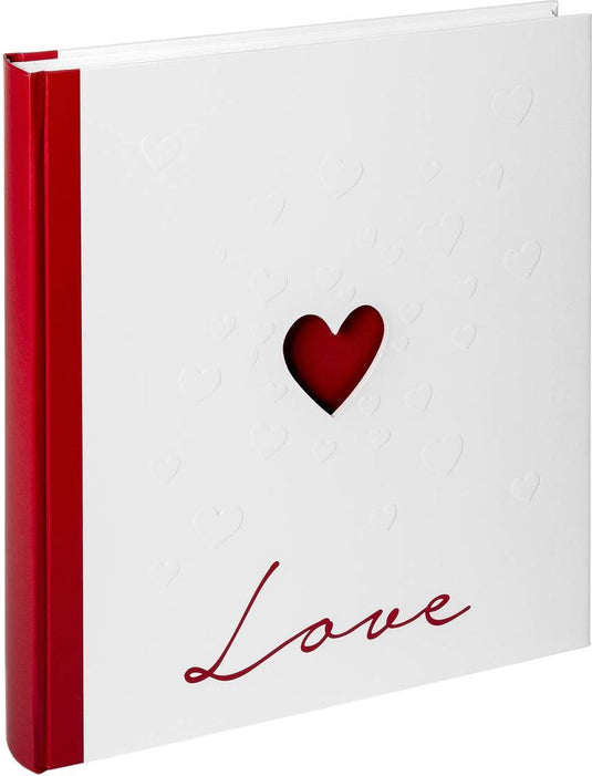 Walther uh-159 love - trouwalbum - formaat 28 x 30,5 cm - rood wit